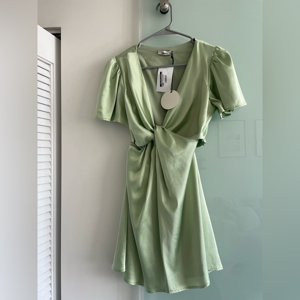 Needi | delilah knotted cut-out mini dress